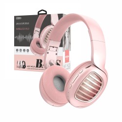 Moxom Wireless Headphones MX-WL21 with LED light Pink Moxom Wireless Headphones MX-WL21 with LED light Pink
